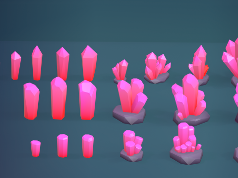 Low Poly Tree Pack 3D Model