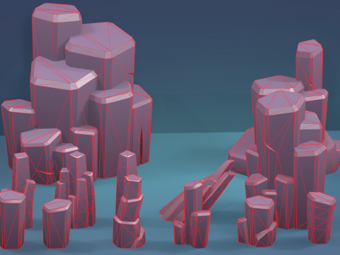 Low Poly Tree Pack 3D Model