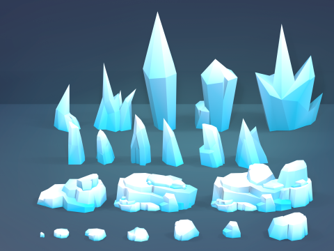 Low Poly Tree Pack 3D Model