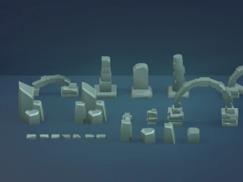 Low Poly Tree Pack 3D Model