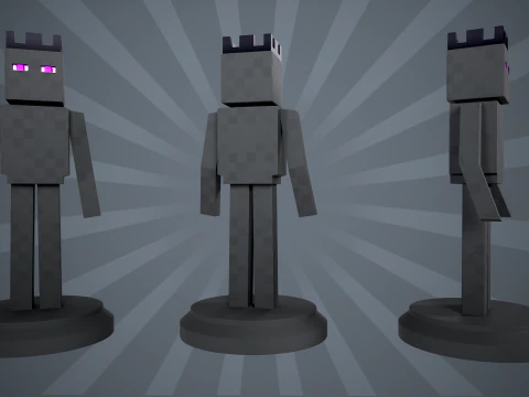 Pacchetto scacchi Minecraft Modello di stampa 3D