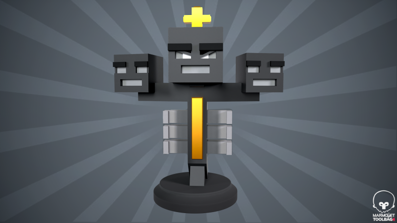 Figura murchar do Minecraft Modelo de Impressão 3D .c4d .max .obj .3ds .fbx .stl .blend 