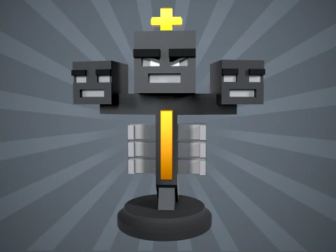 Фигурка Увядающего Minecraft 3D Принт Модель