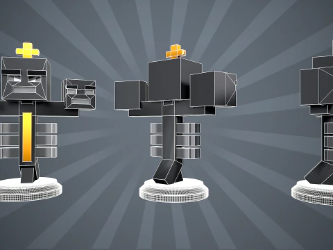 Wither Minecraft Figure 3D Print Model