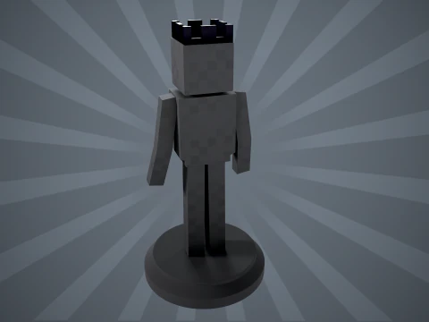 Figura di Enderman Minecraft Modello di stampa 3D