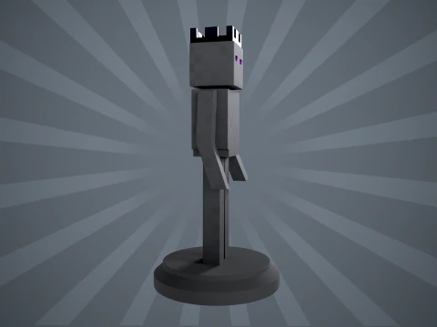 Figura di Enderman Minecraft Modello di stampa 3D