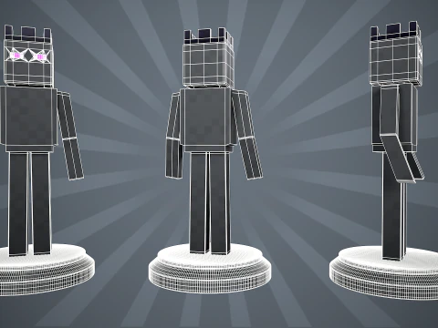 Figura di Enderman Minecraft Modello di stampa 3D
