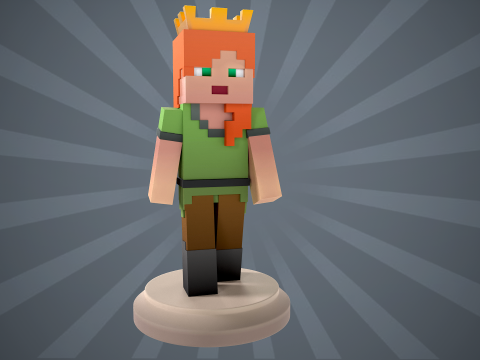 Arı Minecraft Figürü 3D Baskı Modeli