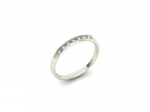 7-STONE ENGAGEMENT RING 3D print model Modèles 3D en vedette