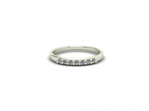 7-STONE ENGAGEMENT RING 3D print model 3D 打印模型