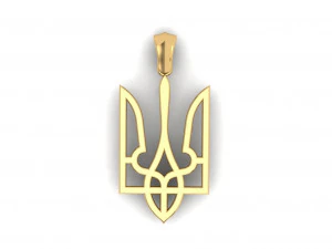 PINGENTE TRIDENTE 255X12 MM Modelo de Impressão 3D