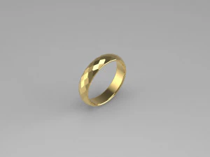 FACETAS DA ALIANÇA DE CASAMENTO TAMANHO 175 Modelo de Impressão 3D