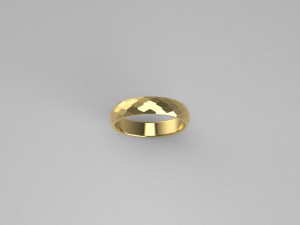 WEDDING RING FACETS SIZE 175 3D Baskı Modeli