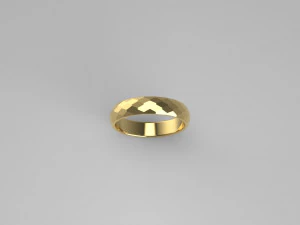 WEDDING RING FACETS SIZE 175 3D Print Model
