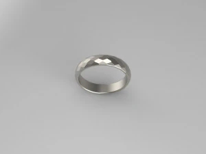 WEDDING RING FACETS SIZE 175 3D Print Model