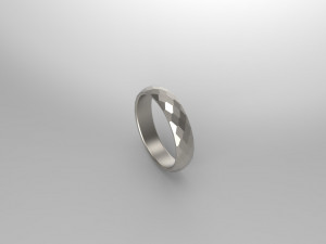 WEDDING RING FACETS SIZE 175 3D Baskı Modeli