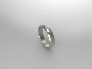 WEDDING RING FACETS SIZE 175 3D Print Model