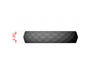 WEDDING RING FACETS SIZE 175 3D Baskı Modeli