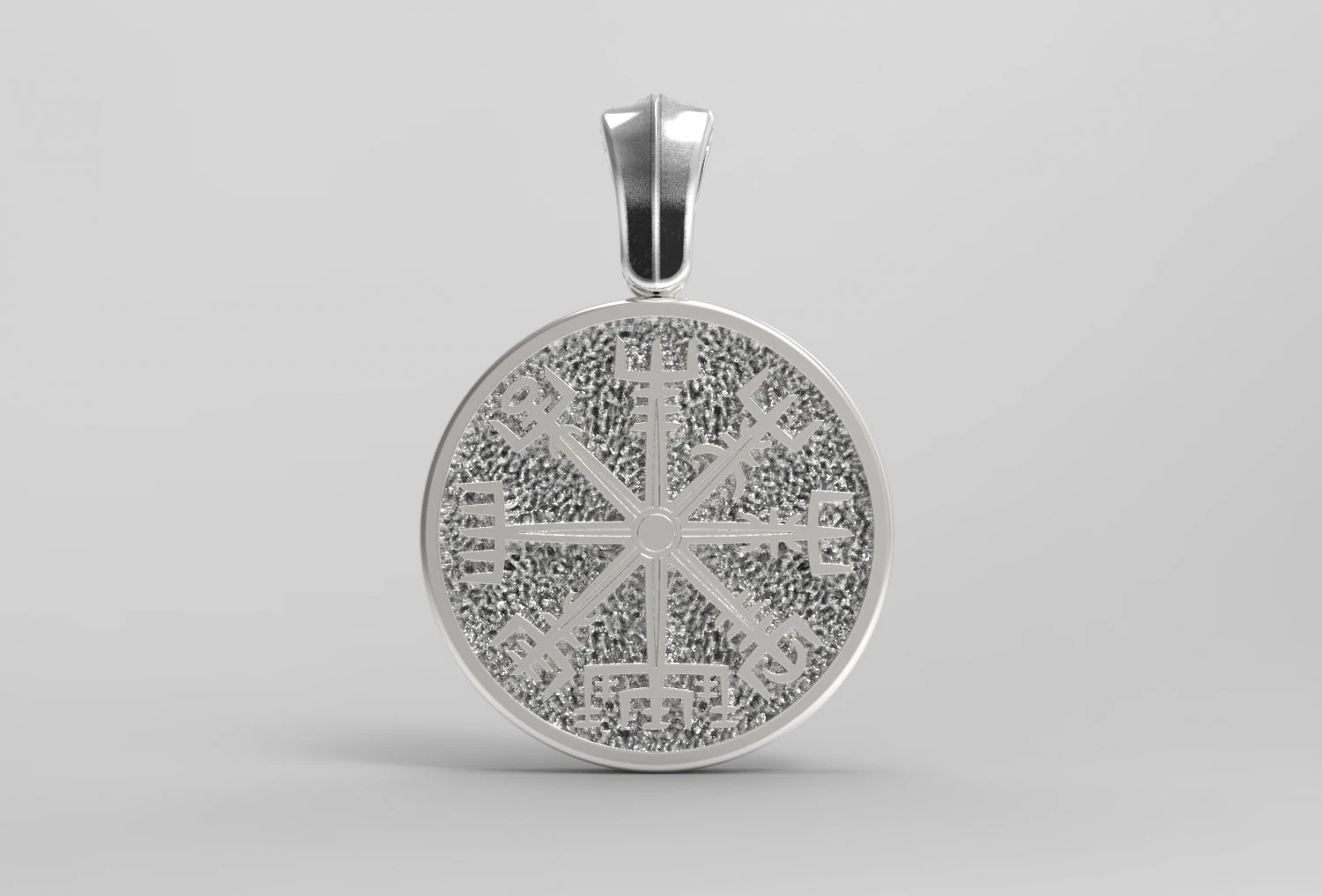RUNIC COMPASS VEGVISIR 3D Print Model .c4d .max .obj .3ds .fbx .stl .blend