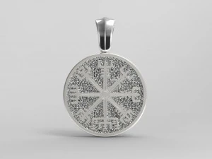 RUNIC COMPASS VEGVISIR 3D Print Model