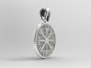 RUNIC COMPASS VEGVISIR 3D 프린트 모델
