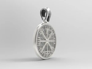 RUNIC COMPASS VEGVISIR 3D Print Model