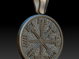 RUNIC COMPASS VEGVISIR 3D 프린트 모델
