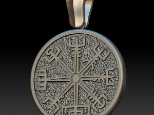 RUNIC COMPASS VEGVISIR 3D 프린트 모델