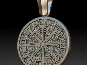 RUNIC COMPASS VEGVISIR 3D Print Model