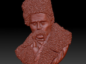 TARAS GRIGORIEVICH SHEVCHENKO BARELIEF 3D Print Model