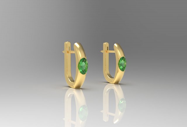 CITRUS EARRINGS 3D Print Model .c4d .max .obj .3ds .fbx .stl .blend