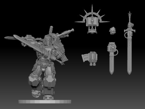GREY KNIGHT TERMINATOR 1 3D Baskı Modeli