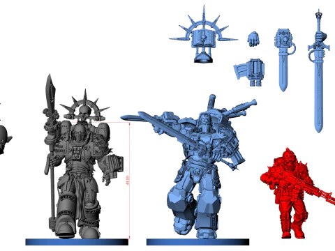 GREY KNIGHT TERMINATOR 1 3D Print Model