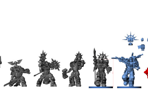 GREY KNIGHT TERMINATOR 1 3D Baskı Modeli