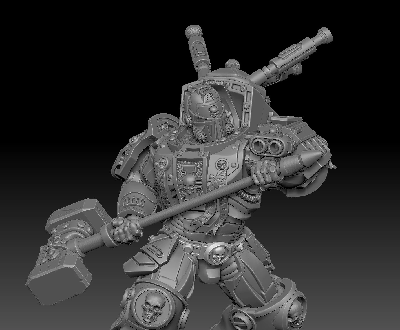 GREY KNIGHT TERMINATOR 2 3D Print Model .c4d .max .obj .3ds .fbx .stl .blend 