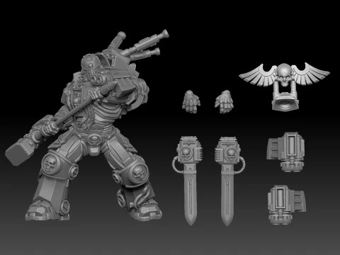 GREY KNIGHT TERMINATOR 2 3D Print Model