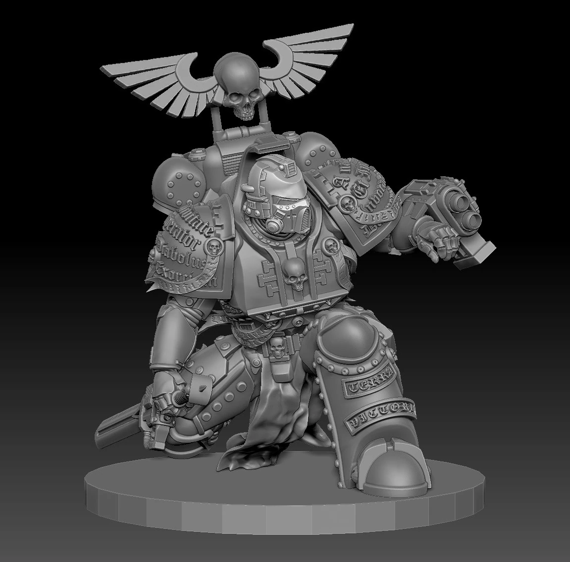 Steel Sentinel 4 3D Print Model .c4d .max .obj .3ds .fbx .stl .blend