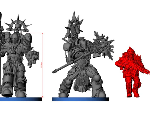 &Ccedil;elik N&ouml;bet&ccedil;i 5 3D Baskı Modeli
