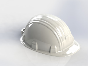 SAFETY HELMET - HARD HAT - SAFETY CAP HELMET KEYRING 3D Model