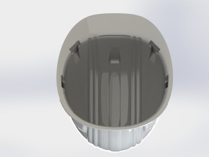 SAFETY HELMET - HARD HAT - CAP HELMET REAL SIZE MODEL 3D Modell