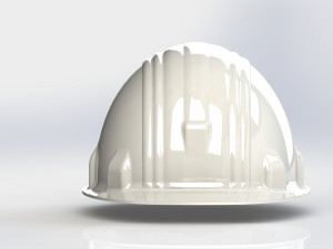 SAFETY HELMET - HARD HAT - CAP HELMET REAL SIZE MODEL 3D Modell