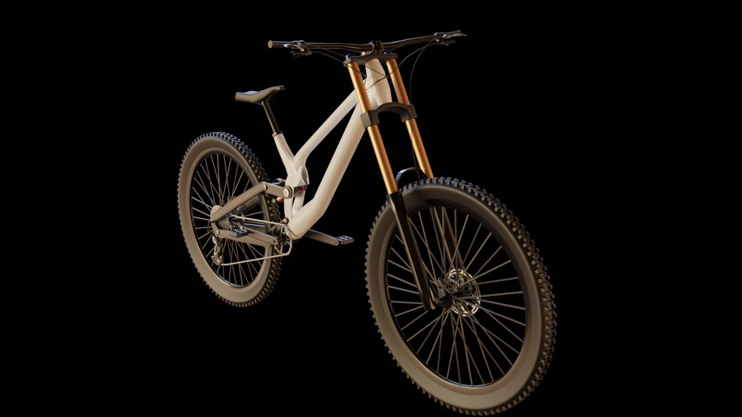 Mountain Bike MTB bicycle 3D Model .c4d .max .obj .3ds .fbx .stl .blend 