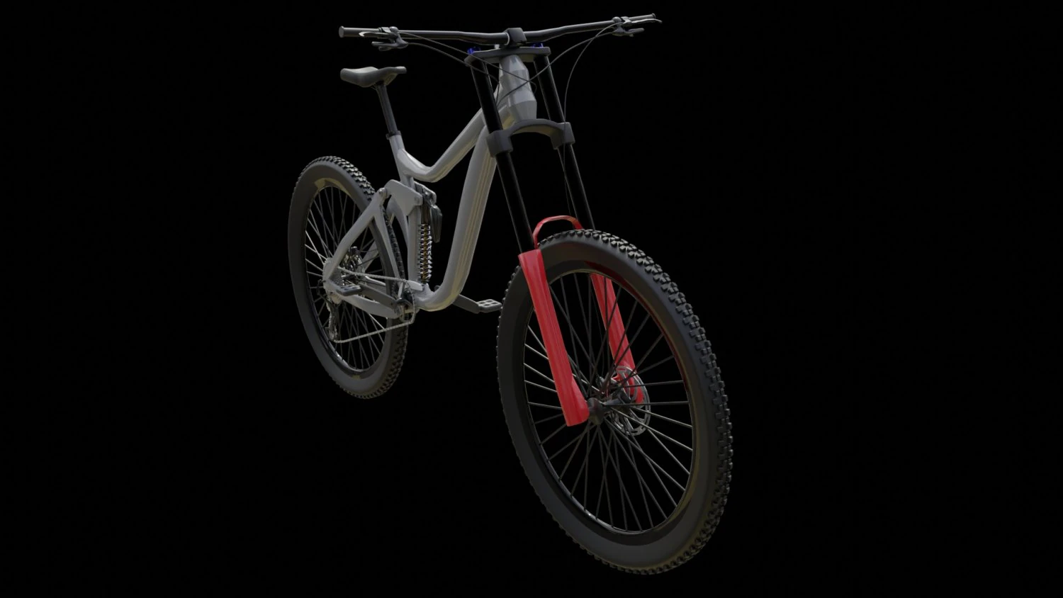 Mountain Bike MTB bicycle downhill 3D Model .c4d .max .obj .3ds .fbx .stl .blend 
