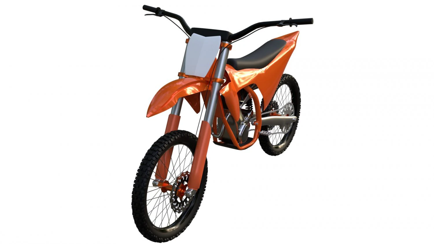 Motorcycle dirt bike 3D Model .c4d .max .obj .3ds .fbx .stl .blend 