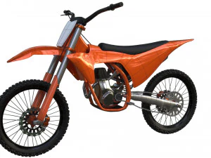 Motorcycle dirt bike 3D Model