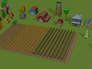 Simple Farm - Cartoon Assets Low-poly 3D 模型