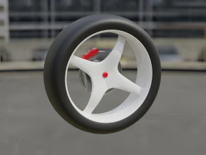 Low poly Wheels Free 3D Model