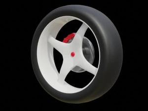 Low poly Wheels Free 3D Model