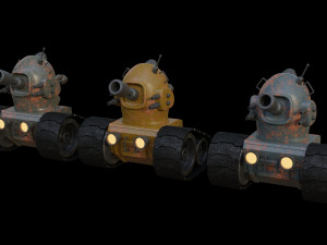 Stylized Tank 3D Model