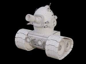 Stylized Tank 3D Model